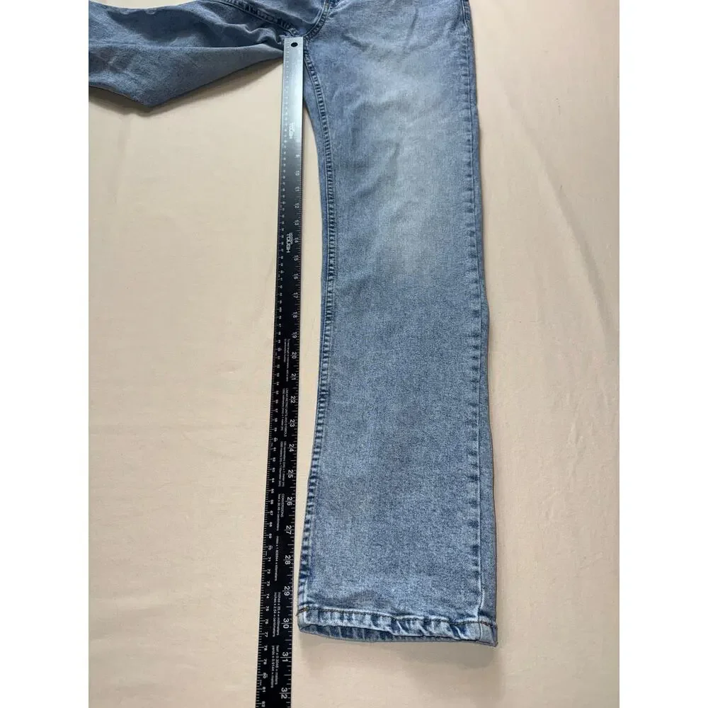 Mens‎ Valor Slim Straight 30 Light Wash Stretch Denim Jeans